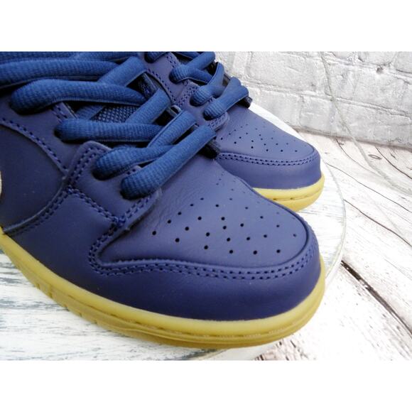 Nike SB Dunk Low Pro Navy White Navy Marine Men Size 8 Used OG Box - Picture 15 of 15